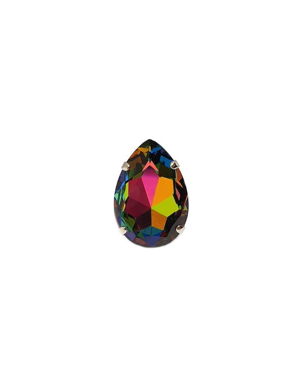 Manhattan Multi-Coloured Teardrop Ring - Image 5