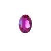 Lets Dance Magenta Pink Oval Ring Silver