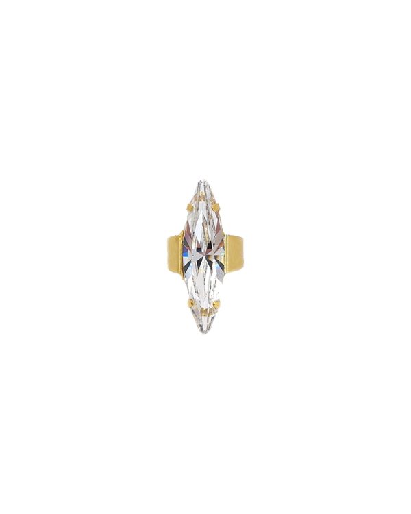 Parisian Clear Marquise Ring Gold