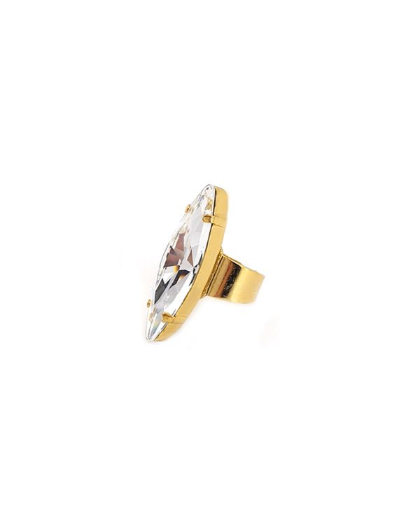 Parisian Clear Marquise Ring Gold - Image 5