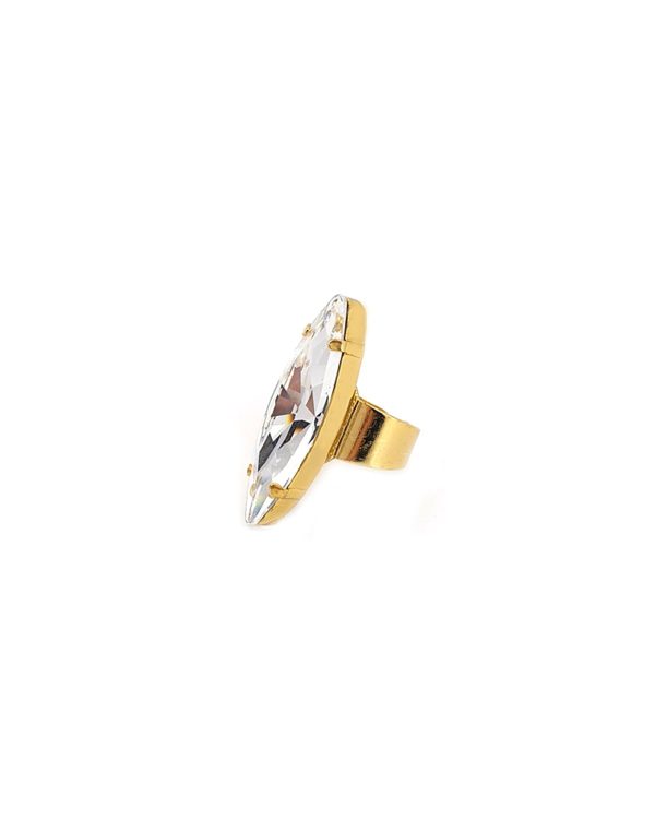 Parisian Clear Marquise Ring Gold - Image 11