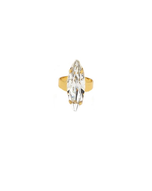 Parisian Clear Marquise Ring Gold - Image 10
