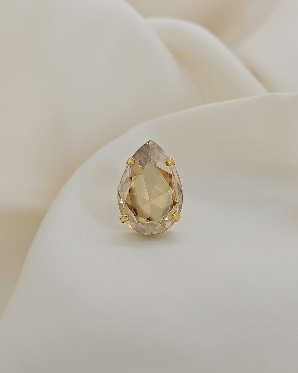 Manhattan Sahara Gold Teardrop Ring Gold - Image 3