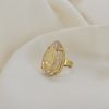 Manhattan Sahara Gold Teardrop Ring Gold - Image 5