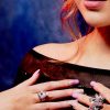 Manhattan Clear Teardrop Petite Ring Rhodium - Image 4