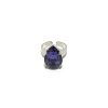 Manhattan Purple Teardrop Petite Ring Rhodium - Image 5