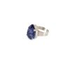 Manhattan Purple Teardrop Petite Ring Rhodium - Image 6