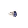 Manhattan Purple Teardrop Petite Ring Rhodium - Image 7