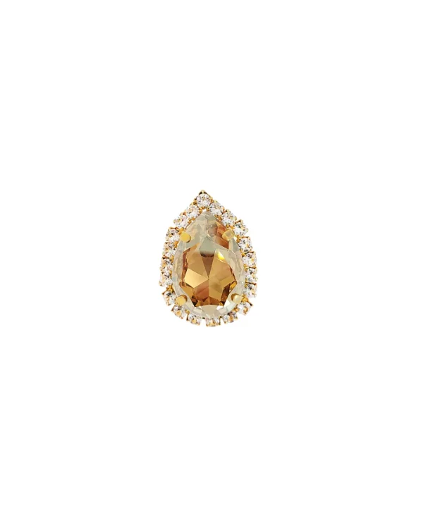 Moonlight Gold Teardrop Statement Ring - Image 3