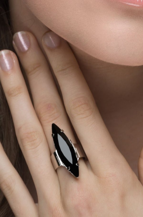 Parisian Clear Marquise Ring Gold - Image 6