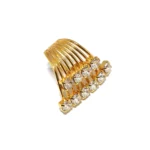 Sway My Way Crystal Spray Ring Gold, Adjustable - Image 7