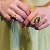Moonlight Gold Teardrop Statement Ring - Image 5