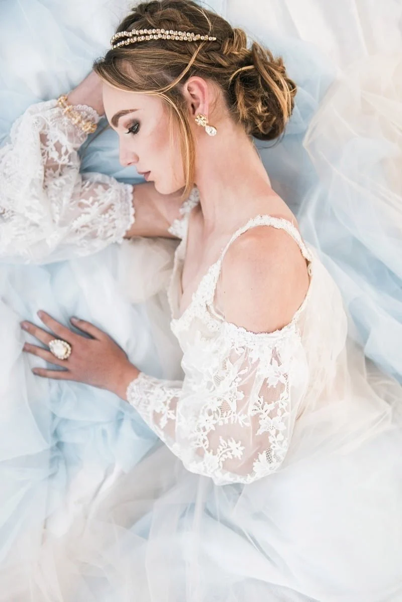 Dreamy Blue Beach Bride – Wedding Jewellery glistens in the sun, Redki Couture Jewellery