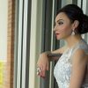Milan Clear Crystal Teardrop Bridal Earring, Rhodium Metal 4cm long - Image 4
